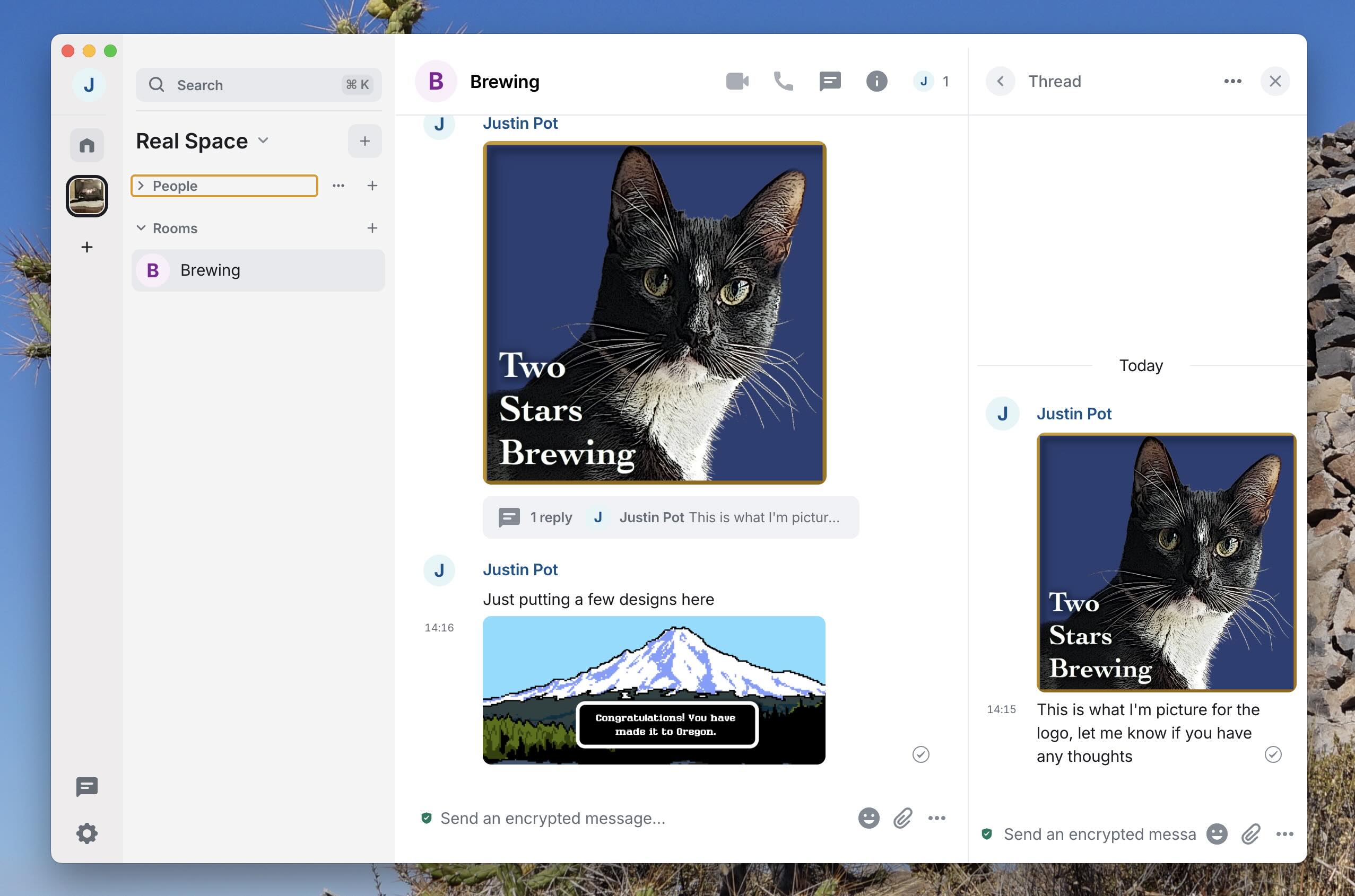 Image 4: Element, our pick for the best self-hosted team chat app