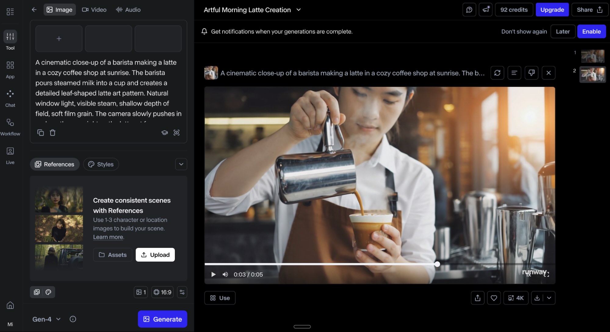 Image 2: Runway, our pick for the best AI video generator for film-making
