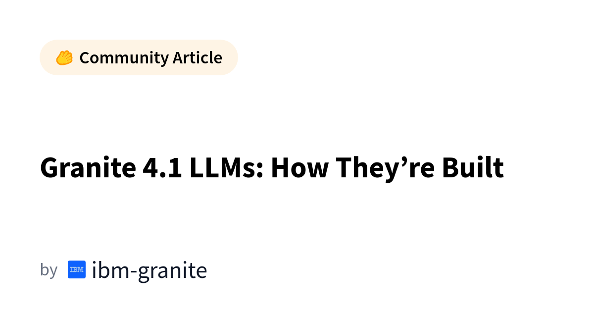 IBM представила семейство LLM Granite 4.1, превосходящее предшественников по производительности