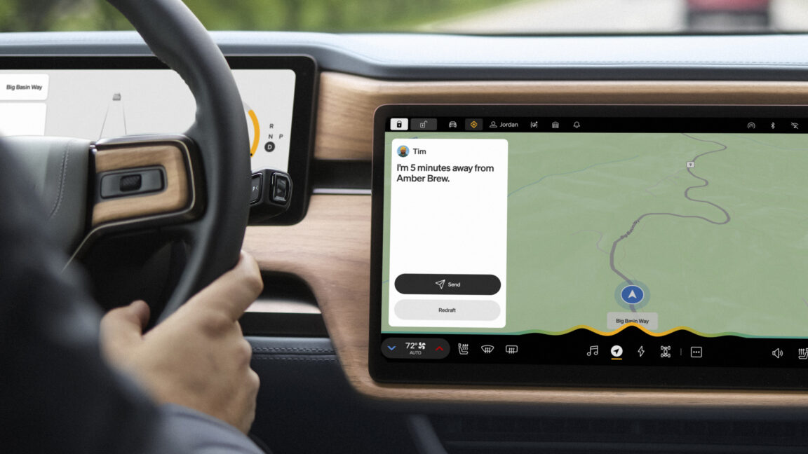 Rivian выпустила встроенного голосового помощника Rivian Assistant в обновлении 2026.15