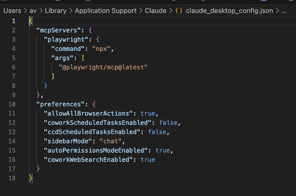 Image 3: Playwright MCP Server configuration