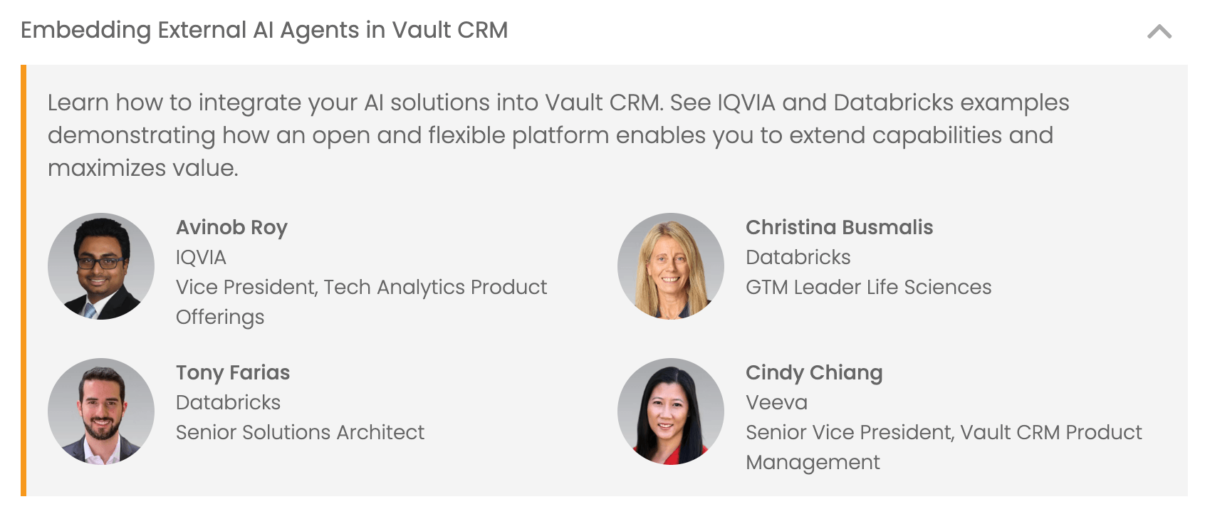Image 7: Veeva Commercial Conference Session
