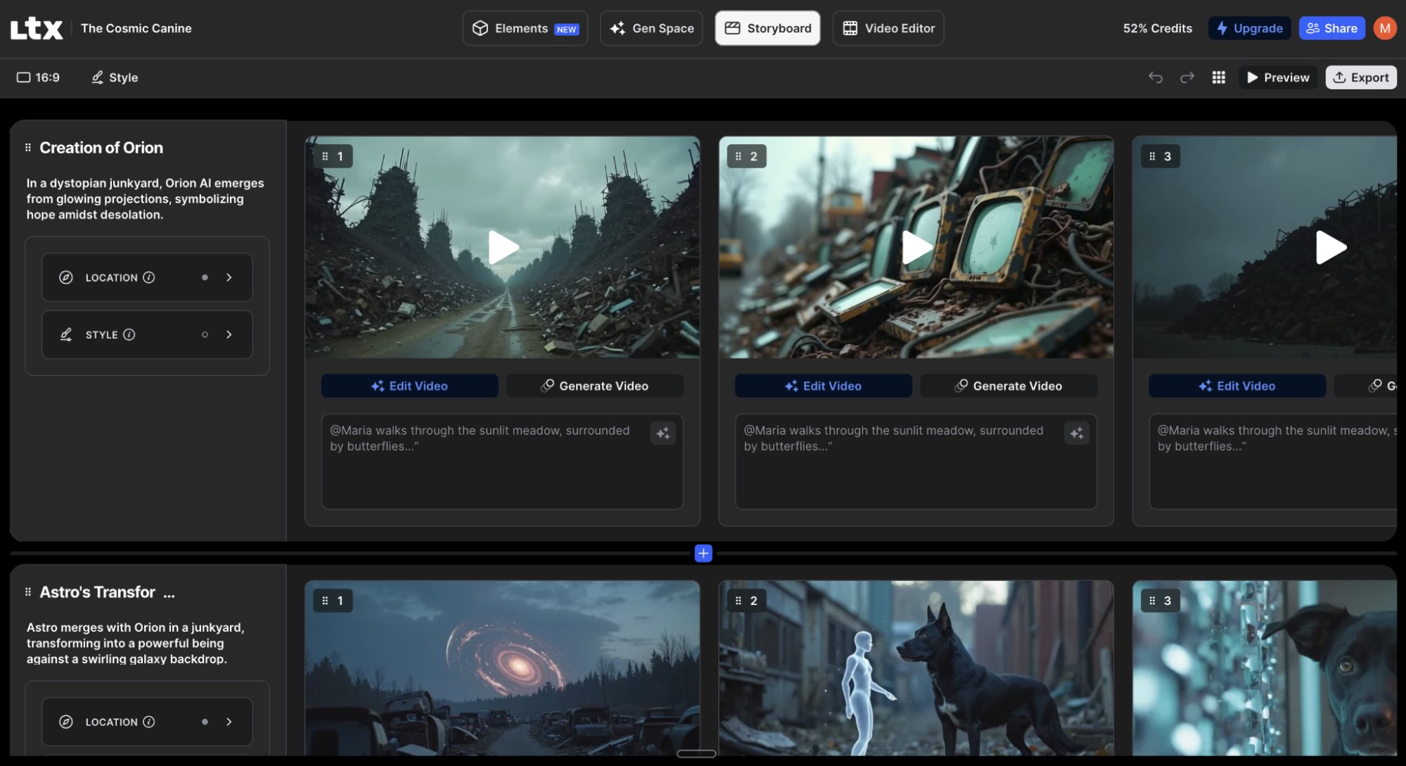 Image 4: LTX Studio, our pick for the best AI video generator for extreme creative control