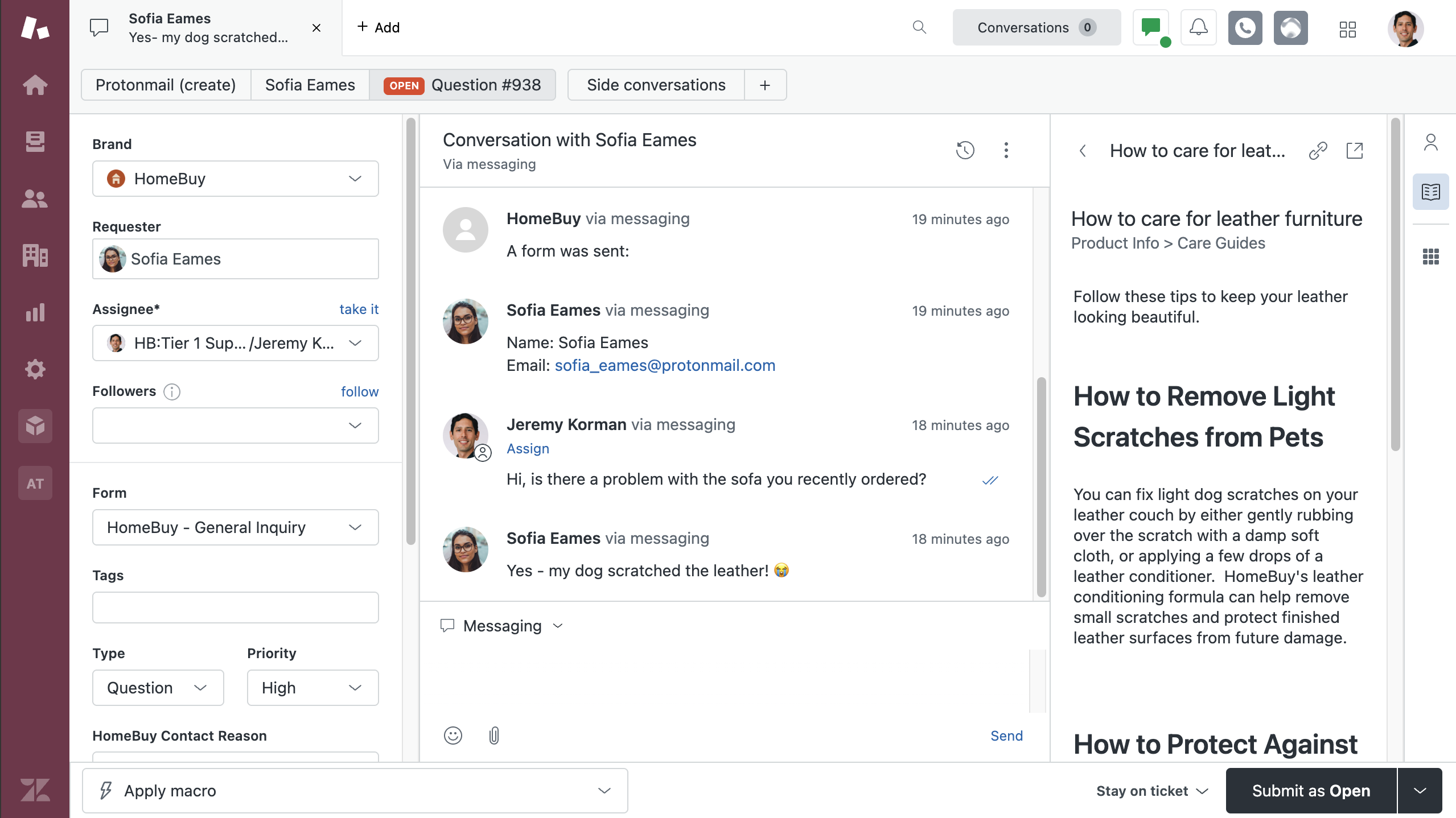 Image 4: Zendesk, our pick for the best ServiceNow alternative for customer service and ITSM in one