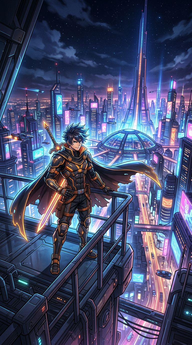 Anime Hero Poster